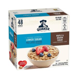 Quaker Instant Oatmeal Maple and Brown Sugar, 57.5 Oz
