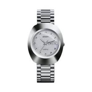 Rado R12391103 Men's DiaStar Original Swiss Quartz Watch, 35mm, Silver-Tone
